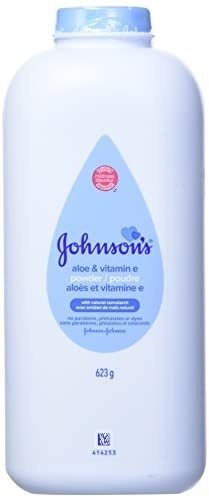 31LC1Lna3L.jpg Johnson's Baby Powder with Aloe Vera, Vitamin E, and Cornstarch, 623g - Image 1