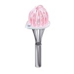 Whisk Wiper - Wipe a Whisk Easily - Multipurpose Kitchen Tool Made In USA - Includes 11" Stainless-Steel Whisk - Cool Baking Gadget, A Great Gift For Men & Women (2pc Whisk Wiper Set, Clear) - Image 2