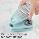 Domonic Home Vegetable Peeler, Potato Peelers for Kitchen, Camping Kitchen Gadgets Veggie Peeler with Cover Guard, Save Space, Dishwasher Safe, Aqua Sky - Image 7