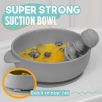 UpwardBaby Led Weaning Supplies - Suction Plates for Baby - Spoons Self Feeding 6 months Suction Bowls Silicone Plates - Toddler Plates Bowls Self Eating - Infant First Stage BLW Utensils 6-12 Months - Image 4