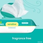 Pampers Baby Wipes Sensitive Perfume Free 12X Pop-Top Packs 1008 Count - Image 8