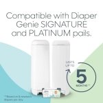 Diaper Genie Easy Roll Refill with 18 Bags - for the Diaper Genie Signature and Platinum pails | Lasts Up to 5 Months or Holds Up to 846 newborn Diapers Per Refill blue 1 Count - Image 10