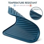 HOTEC Silicone Trivets for Hot pots and Pans, Heat Resistant for Kitchen Counter Dish Drying Mat, Set of 2 Classic Blue - Image 6