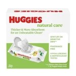 Huggies Natural Care Sensitive Baby Wipes, Unscented, Hypoallergenic, 99% Purified Water, 15 Flip-Top Packs (960 Wipes Total) - Image 2