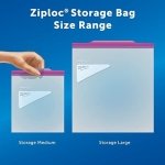 Ziploc Large Food Storage Bags, Grip 'n Seal Technology for Easier Grip, Open and Close, 38 Count - Image 2