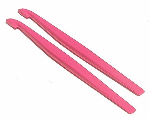 41hb6osl9cL.jpg Tupperware Set of 2 Citrus Peelers Kitchen Gadgets Pink - Image 1