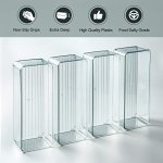 Hudgan 8 Pack Clear Plastic Drawer Organizer Bins Set, Stackable Cutlery Storage Bins Trays for Organizing Kitchen Supplies, Bathroom Supplies, Office Supplies, Crafts, Gadgets, Cabinet Supplies - Image 4