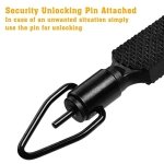Flat Knurled Swivel Key, Standard Handcuff Key with Detachable Keyring, Black- 2 PACK - Image 4