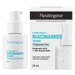 Neutrogena Hydro Boost+ Niacinamide Serum, Hyaluronic Acid, 10% Niacinamide Vitamin B3, Fragrance Free Facial Serum, 29 mL