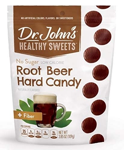 5106c0a02nL.jpg Dr. John's Healthy Sweets Sugar Free Root Beer Hard Candies (24 count, 3.85 OZ) - Image 1