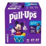 Boys Potty Training Underwear, Easy Open Training Pants 4T-5T Pull-Ups Learning Designs for Toddlers 82ct 1 Month Supply