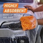 Armor All Microfiber Car Wash Mitt, Car Wash Glove for Clean Cars, Trucks, Motorcycles, 2 Each - Image 2