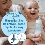 Dr. Brown’s HappyPaci 100% Silicone Pacifier 0-6m, BPA Free, White Blue Light Blue 3-Pack - Image 18