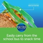 Ziploc Snack and Sandwich Bags for On-The-Go Freshness, Grip 'n Seal Technology for Easier Grip, Open and Close, 90 Count - Image 6