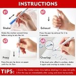 Shuttle Art 28 Pack Double Line Outline Markers, 14 Silver and 14 Gold Colors Squiggles Shimmer Markers Set, Self Outline Metallic Marker Pens for Drawing, Christmas Greeting Card, DIY Crafts - Image 2