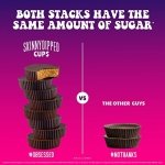 SkinnyDipped Dark Chocolate Peanut Butter Cups, 2g Sugar per Cup, Keto Friendly, No Palm Oil, Gluten Free, 3.2oz, 4 Pack (24 Cups Total) - Image 4