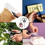 Tpotato kitchen scissors,kitchen shears heavy duty dishwasher safe,Stainless Steel Sharp utility food cooking Scissors multipurpose with cover cutting Meat, Poultry, Vegetables, fish,2 Pack - Image 2