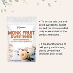 Monk Fruit Sweetener with Erythritol Granules, 4 Pounds, No After Taste, 1:1 White Sugar Substitute, Keto Diet Friendly, Zero Calorie, Natural Sweetener for Drinks, Coffee, Tea, Cookies, No-GMO, Vegan - Image 6