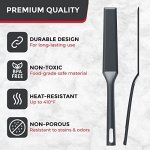 Mueller EuroPhoria Series Spatula, Heat Resistant Nylon Kitchen Turner, Cooking Utensils for Flipping Pancakes, Eggs, Burgers, Crepes and More, Perfect for Nonstick Cookware, Grey - Image 7