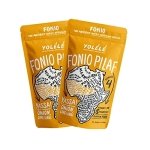 Yolélé Fonio Grain Pilaf Mix African Supergrain Ancient Grains Organic Gluten-Free Non GMO Vegan Protein Fiber Super Food Paleo-Friendly Rice Alternative, Yassa Onion, Lime, and Chili 2-Pack