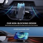 Phone Mount for Car Phone Holder Mount Upgraded Metal CD Slot Phone Holder Car Cell Phone Holder Car Thick Cases Friendly iPhone Holder for Car Phone Mount for CD Player Compatible with All Smartphone - Image 6