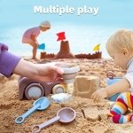 QLT Beach Toys for Toddlers - Kids Sand Toys Includes Beach Bucket, Truck Toy, Scoop, Trowel, Colander, Rake, Sand Castle Toys - Sandbox Toys with Gift Box - Image 5