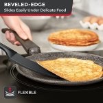 Mueller EuroPhoria Series Spatula, Heat Resistant Nylon Kitchen Turner, Cooking Utensils for Flipping Pancakes, Eggs, Burgers, Crepes and More, Perfect for Nonstick Cookware, Grey - Image 5