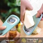 Domonic Home Vegetable Peeler, Potato Peelers for Kitchen, Camping Kitchen Gadgets Veggie Peeler with Cover Guard, Save Space, Dishwasher Safe, Aqua Sky - Image 4
