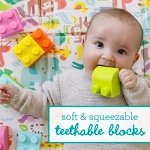 Infantino Super Soft 1st Building Blocks Activity Station, Easy-to-Hold for Babies & Toddlers, BPA-Free, Multi-Colored, 22-Piece Set with Storage Box and Mat - Image 8