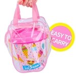 Bennol Beach Sand Toys for Kids Toddlers, Ice Cream Theme Kids Beach Sand Toys Set with Bucket Pail and Bag, Sand Castle Travel Beach Sandbox Toys Kit for Kids Toddlers Girls Boys Ages 3-10 - Image 4