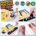 CozyBomB Screw Driver Board Preschool Toys - Montessori Toys for 3 Year Old Learning Fine Motor Skills Educational Sensory Toy for 3+ Year Old Activities Sensory STEM Wooden Tool Set Screwdriver - Image 5