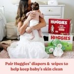 Huggies Natural Care Sensitive Baby Wipes, Unscented, Hypoallergenic, 99% Purified Water, 15 Flip-Top Packs (960 Wipes Total) - Image 3