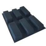 Bluedrop Silicone Bread Forms Square Shape Bread Molds Non Stick Bakery Trays Silicone Coated Fiber Glass 6 Caves Rectangle Moulds - Image 3