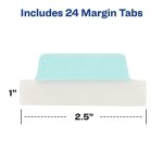 Avery® Margin Ultra Tabs®, 2.5" x 1" Repositionable, 24 Pastel Tabs - Image 3