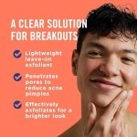 PanOxyl Clarifying Exfoliant, with 2% Salicylic Acid, Leave-On Treatment, Helps Clear and Prevent Acne Pimples, Penetrates Pores for Clearer Skin, pH-balanced, Alcohol-Free Formula, 118ml - Image 7