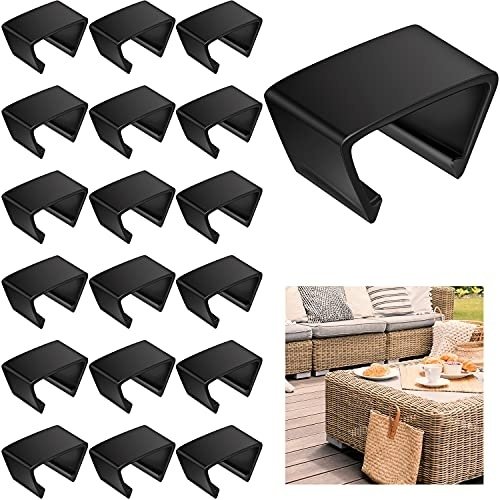 51rlJqol8L.jpg Blulu Outdoor Furniture Clips Patio Sofa Clips Rattan Furniture Clamps Wicker Chair Fasteners, Connect The Sectional or Module Outdoor Couch Patio Furniture (20 Pieces) - Image 1