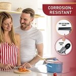 Cook Army Potato Ricer Stainless Steel Professional – 15 Oz Ricer Kitchen Tool With 3 Interchangeable Discs & Non Slip Handle – Mashed Potatoes Ricer & 3 in 1 Veggie Potato Peeler Knife Gadget - Image 3