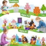 Magnetic Blocks - Build Mine Magnet World Magic Portal Set, Magnetic Tiles Building Blocks Toddler Toys STEM Sensory Outdoor Toys for 3+ Year Old Boys & Girls, Creative Kids Games Kids Toys - Image 12