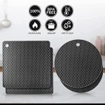 Ardanlingke Silicone Trivet Mats, trivets for hot pots and Pans, Extra Thick Hot Pads for Kitchen, Multi-Purpose Pot Holder, Non-Slip Jar Opener, Gripper Pad, Drying Mat, Coaster (4 Pcs, Dark Gray) - Image 6
