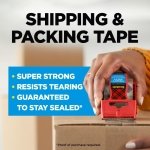 Scotch Heavy Duty Shipping Packing Tape, Clear, 1.88 in. x 22.2 yd. - Image 2