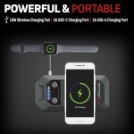Schumacher Electric 12V Lithium Jump Starter & Power Pack - Portable 1000A Battery Jumper with 10W Wireless Charging, USBA/USBC Fast Charging & Multi-Mode LED Flashlight - 4-in-1 SL1672 - Image 3