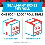 Scotch Heavy Duty Shipping Packing Tape, Clear, 1.88 in. x 22.2 yd. - Image 3