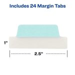 Avery® Margin Ultra Tabs®, 2.5" x 1" Repositionable, 24 Pastel Tabs - Image 6