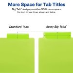 Avery Big Tab Insertable Dividers, 5-Tab, Multicolor, 3 Sets - Image 6