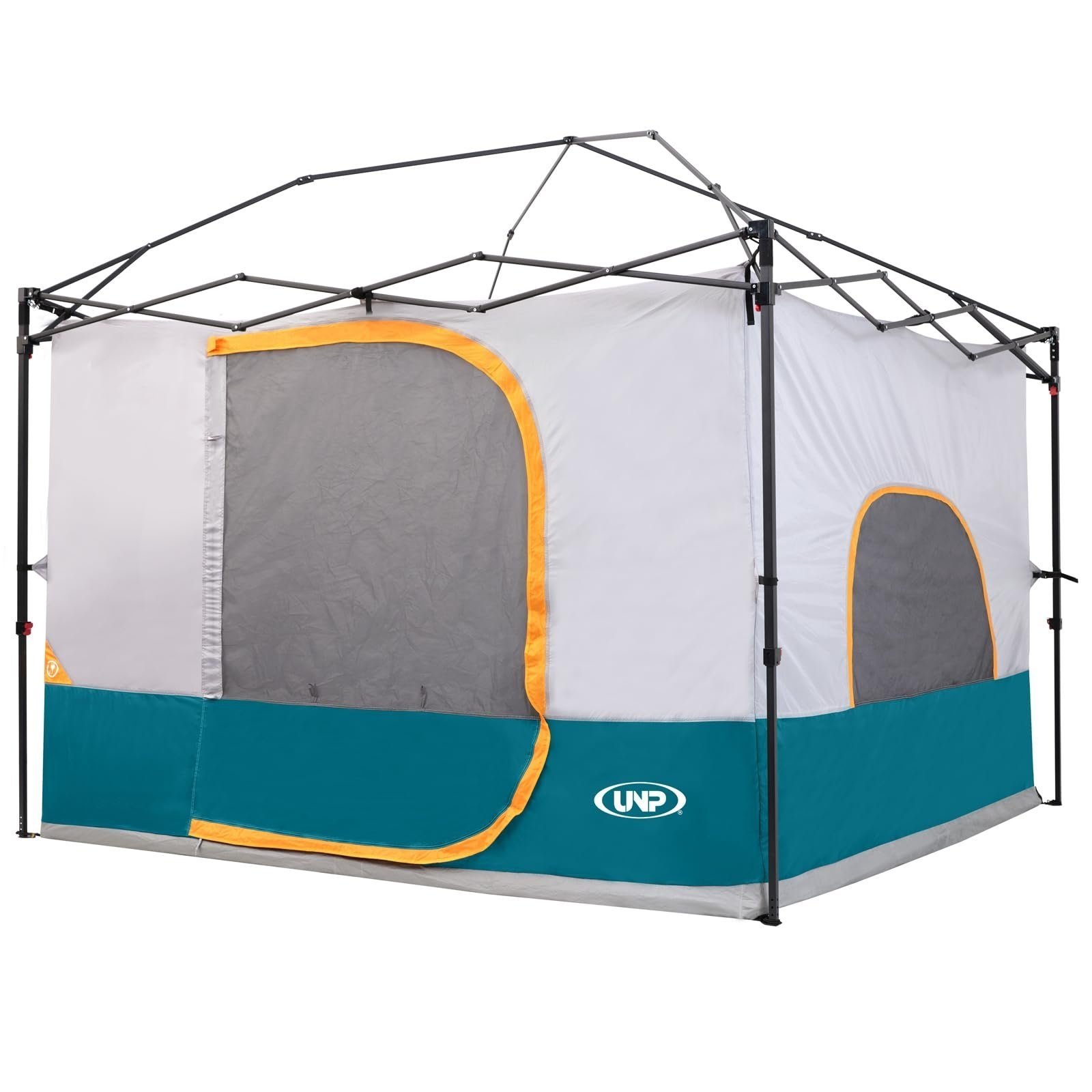 61p8cQXvQzL.jpg UNP Cube Tent for Camping, 10x10 Pop Up Canopy Attachment, Ocean Blue - Image 1