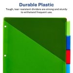 Avery Big Tab Insertable Dividers, 5-Tab, Multicolor, 3 Sets - Image 4