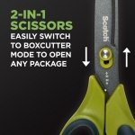 Scotch Non-Stick Unboxing Scissors, 8-inch - Image 3