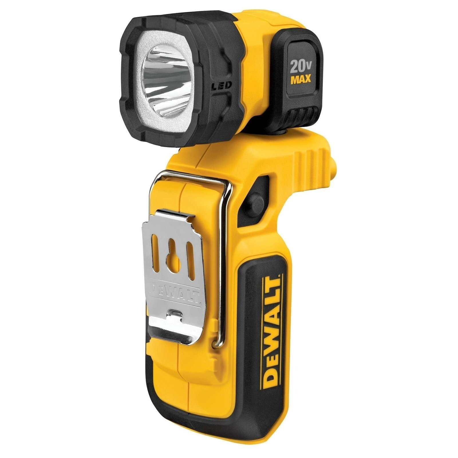 7115xhWGCL.jpg DEWALT 20V MAX LED Work Light Rechargeable, LED Flashlight, Magnetic Flashlight, Freestanding and Clip-On Light, 360 degree pivoting Head, Tool Only (DCL044) - Image 1