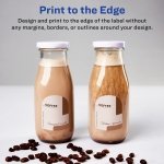 Avery® Matte White Arched Labels, Sure Feed® Technology, 3" x 2.25", 225 Labels, Print-to-The-Edge, Laser/Inkjet Printable - Image 3