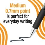 BIC Gelocity Gel Pen, Medium Point (0.7mm), Black Ink, 12-Count - Image 6